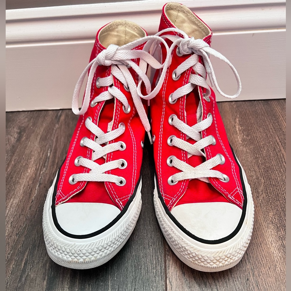 Red Hightop Converse